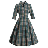 Robe années 30 vintage verte retro dress femme art déco