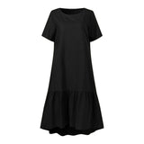 Robe Vintage Années 50 Grande Taille - Noir / L