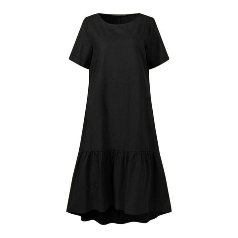Robe Vintage Années 50 Grande Taille - Noir / L