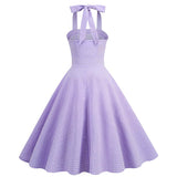 Robe année 50 violette vintage style rockabilly dress retro
