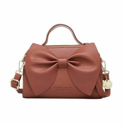 Sac à main noeud marron années 50 vintage retro pin-up bag femme