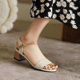Sandales années 50 abricot retro vintage pin-up shoes femme