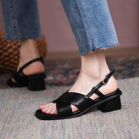 Sandales années 50 retro noires vintage shoes femme pin-up