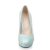 Talons bleus vintage années 50 retro shoes femme pin-up