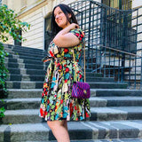 Robe antillaise année 50 vintage retro tropical dress pin-up