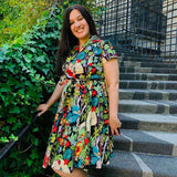 Robe année 50 vintage antillaise retro rockabilly dress