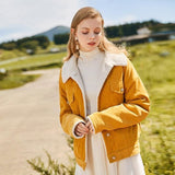 Veste vintage côtelé femme corduroy retro woman classic look