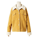 Veste vintage femme côtelé retro jacket woman timeless corduroy