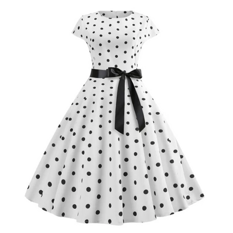 Robe pois pin up vintage retro dress rockabilly polka dots