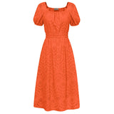 Robe Longue Orange Années 30