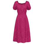 Robe Longue Rose Années 30