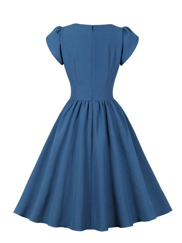 Robe Bleue Années 60 Grande Taille