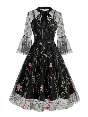 Robe vintage de soirée chic retro dress femme party élégant