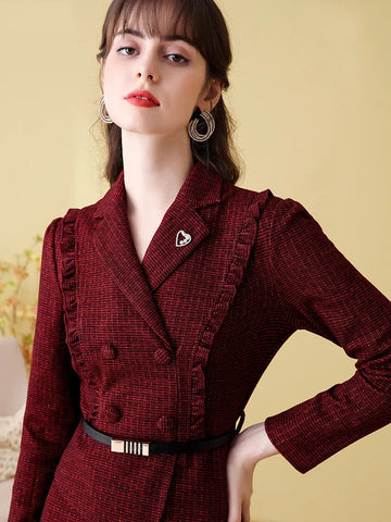 Robe automne hiver vintage retro dress femme style authentique