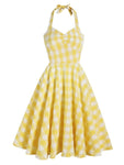 Robe Jaune à Carreaux Vichy Années 60