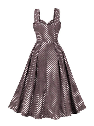 Robe petit pois vintage retro dress femme style authentique