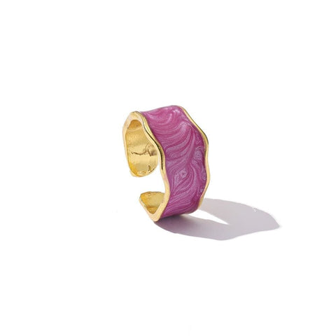 Bague ancienne années 50 rose vintage bijou rétro