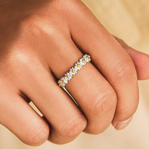 Bague Marguerite Vintage - Taille ajustable / Marguerite