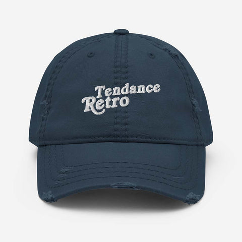 Casquette vintage effet usé tendance retro style rockabilly