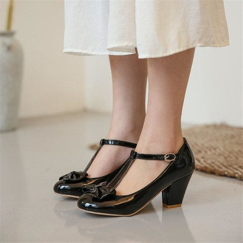 Chaussures escarpins noirs année 50 vintage retro pin-up