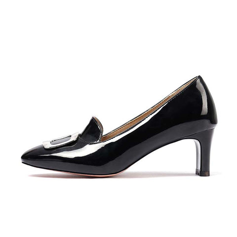 Mocassins noirs retro années 50 vintage shoes