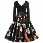 robe de noël multicolore
