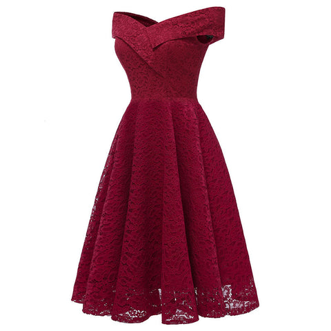 Robe années 50 dentelle vintage retro dress pin-up rockabilly