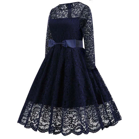 Robe dentelle années 1950 vintage retro pin-up dress
