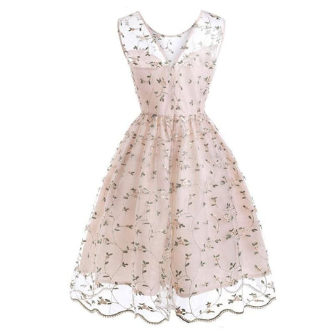 Robe années 50 vintage boheme chic retro pin-up dress