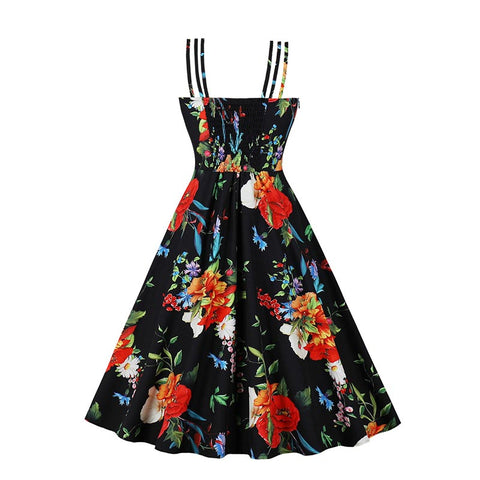 Robe noire année 50 style vintage rockabilly black dress raffiné