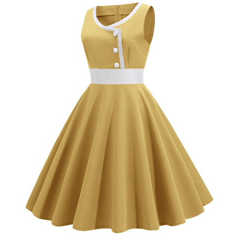 Robe Vintage Jaune